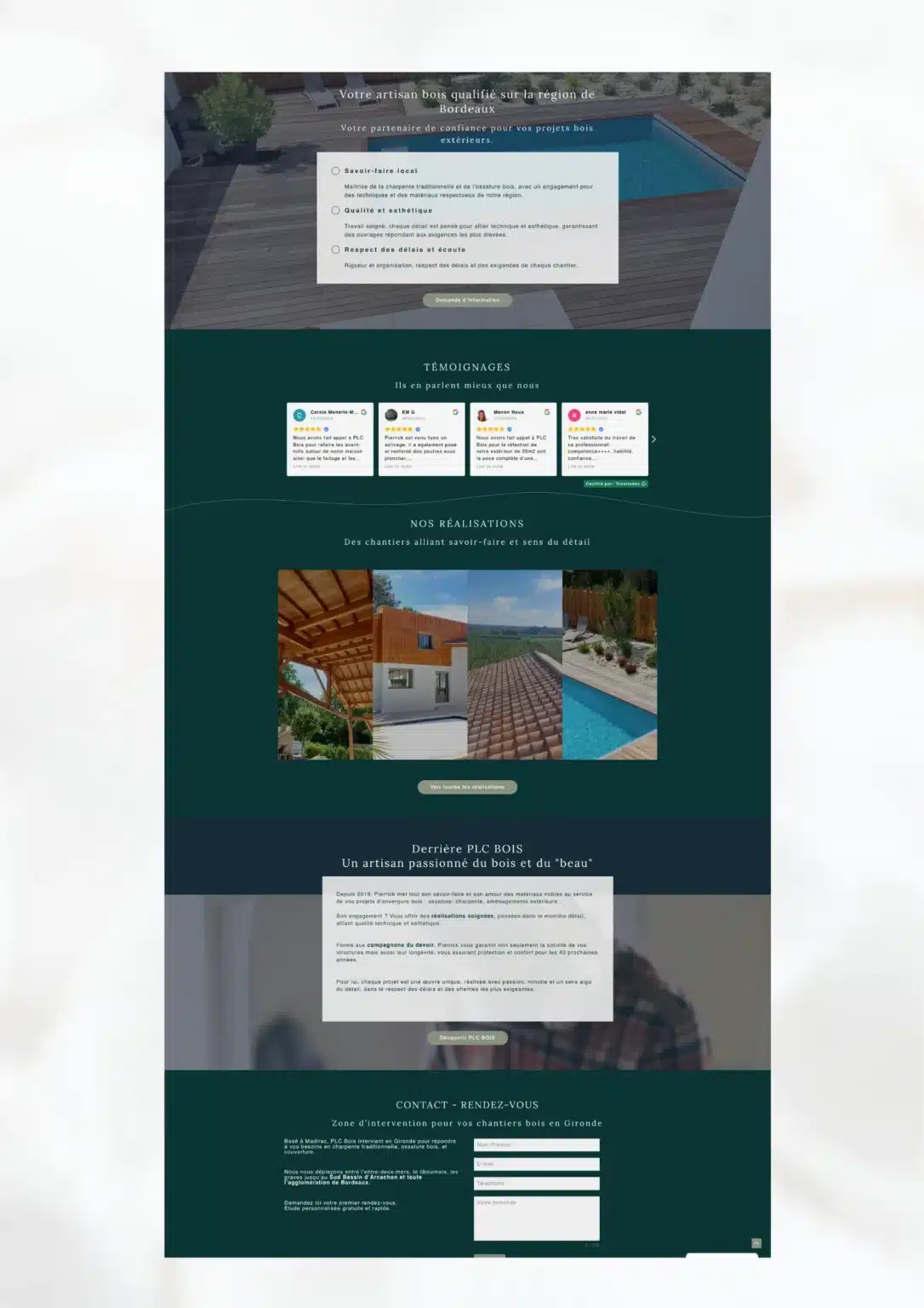 site internet charpentier bois - couvreur