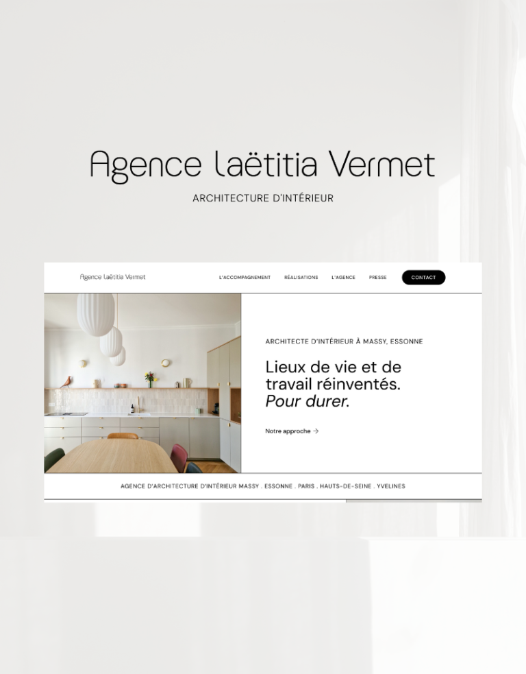 agence laetitia vermet refonte site internet