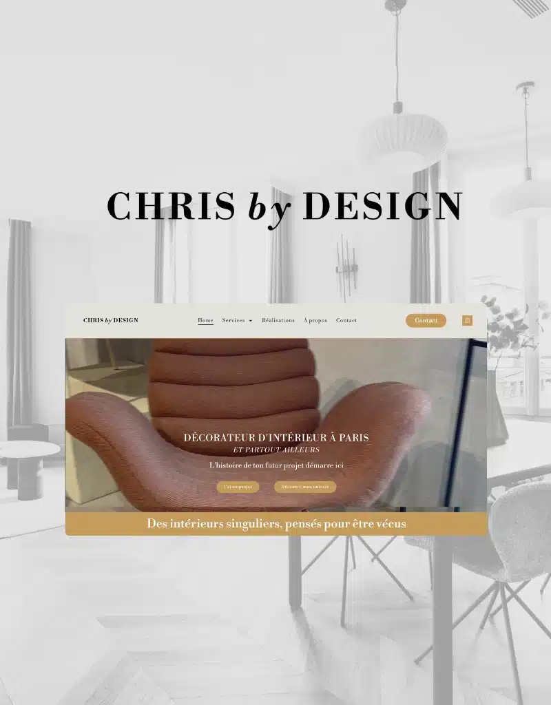 création site web décorateur d'intérieur